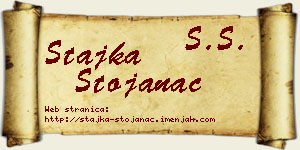 Stajka Stojanac vizit kartica
